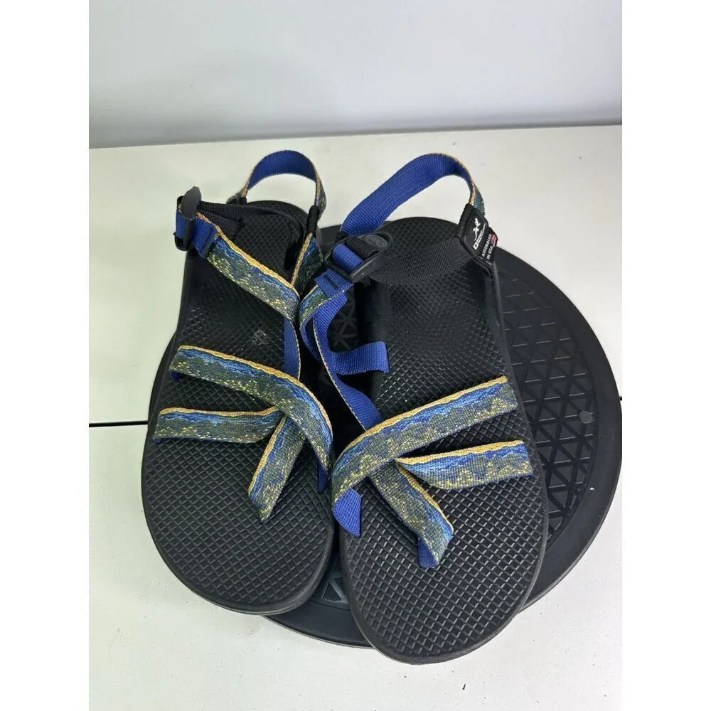 Chaco Z/2 Sandals Women's Sz  11W National Park Foundation Edition Blue/Gold